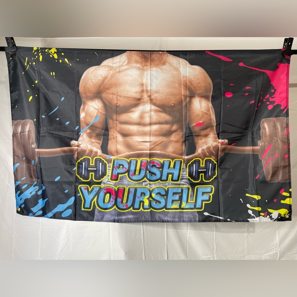 Fitness Motivation Flag 3x5 Ft
